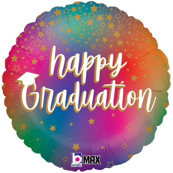Oaktree Happy Graduation Stars Folieballong En Storlek Flerfärgad Multicoloured One Size