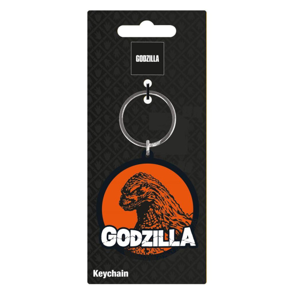 Godzilla Mean Rubber Keyring One Size Svart/Orange Black/Orange One Size