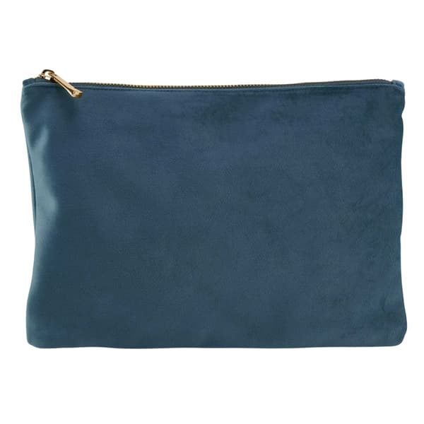 Bagbase Plain Velvet Pouch L Blå Topas Blue Topaz L