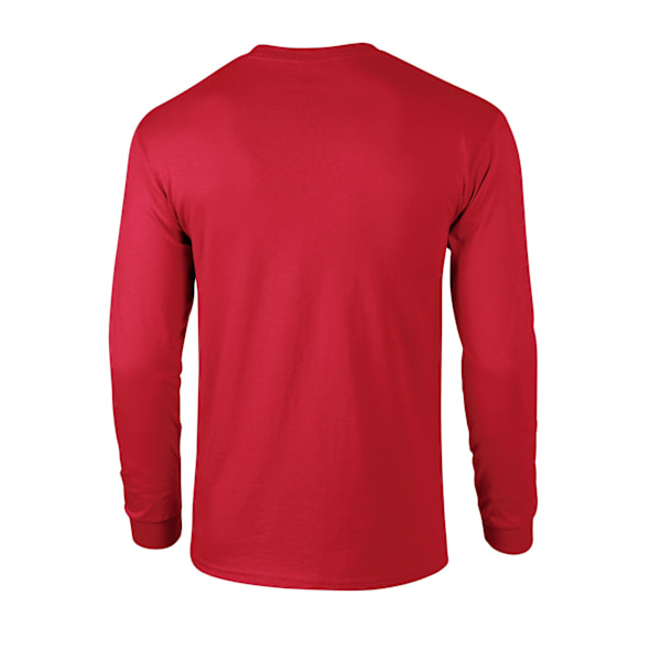 Gildan Unisex Adult Ultra Plain Cotton Long-Sleeved T-Shirt 4XL Red 4XL