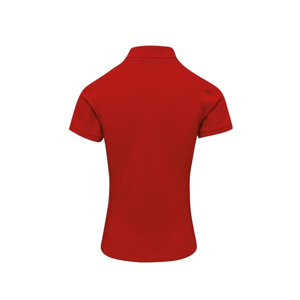 Premier Dam/Kvinnor Coolchecker Plus Piqu Polo Med CoolPlus Red S