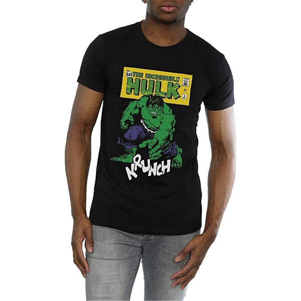 Hulk Krunch bomullströja för män M svart Black M