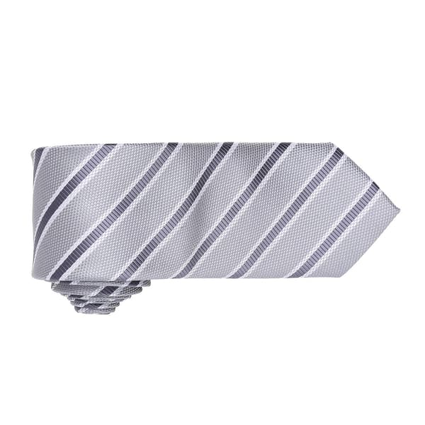 Premier Herr Waffle Stripe Formell Business Slips 1 Storlek Silver/ Silver/Dark Grey One Size