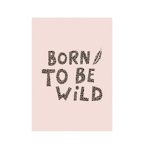 Summer Thornton Born To Be Wild Print 40cm x 30cm Rosa Pink 40cm x 30cm