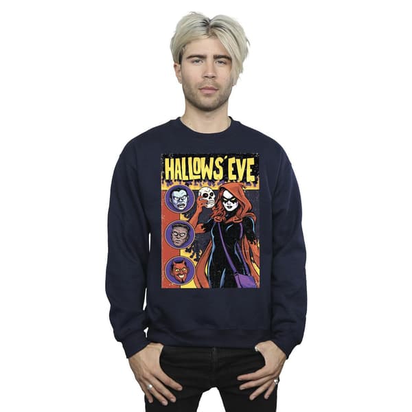 Marvel Hallows Eve Comic Cover Sweatshirt XL Marinblå Navy Blue XL