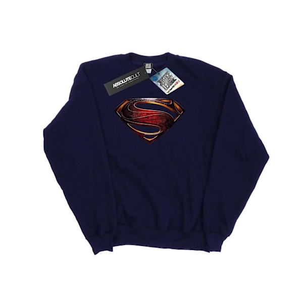 DC Comics Justice League Movie Superman Emblem Sweatshirt för män Navy Blue S