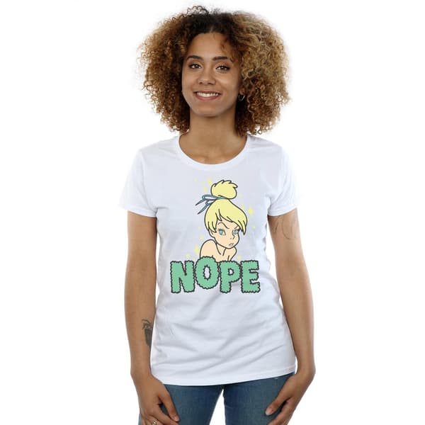 Disney Dam/Damer Tingeling Nej Bomull T-shirt M Vit White M
