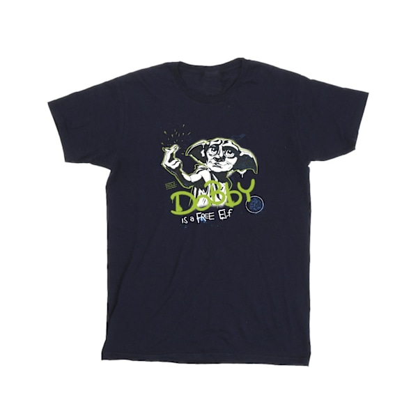 Harry Potter Herr Dobby A Elf T-Shirt XXL Marinblå Navy Blue XXL