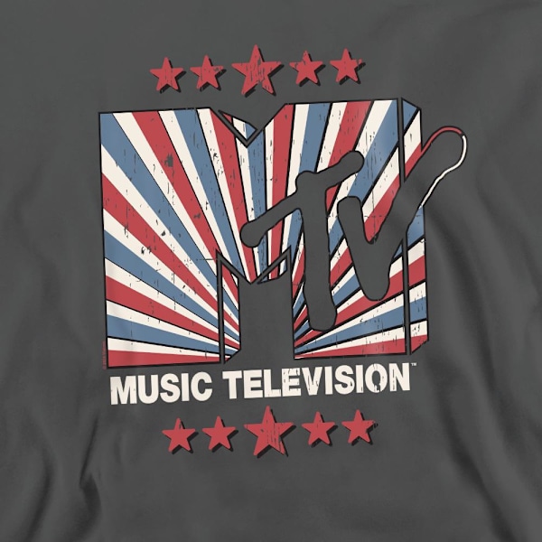 MTV Unisex Vuxen Americana Sweatshirt M Kolgrå Charcoal M