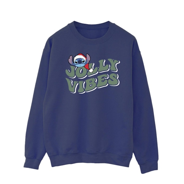 Disney Herr Lilo & Stitch Jolly Chilling Vibes Sweatshirt M Nav Navy Blue M