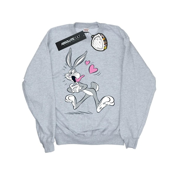 Looney Tunes Girls Bugs Bunny In Love Sweatshirt 9-11 År Spo Sports Grey 9-11 Years