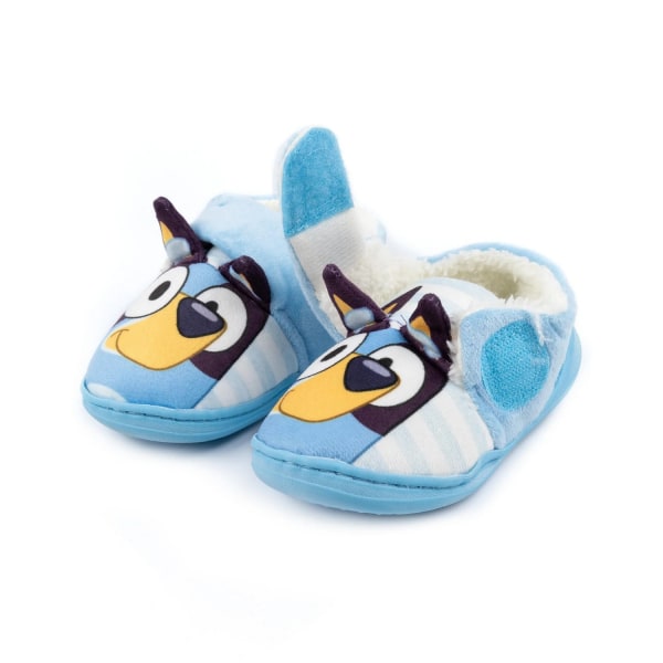 Bluey Childrens/Kids 3D Ears Slippers 9 UK Child Blue Blue 9 UK Child