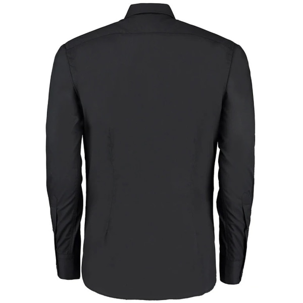 Kustom Kit Herr Slim Fit Långärmad Business / Work Shirt 15.5 Black 15.5
