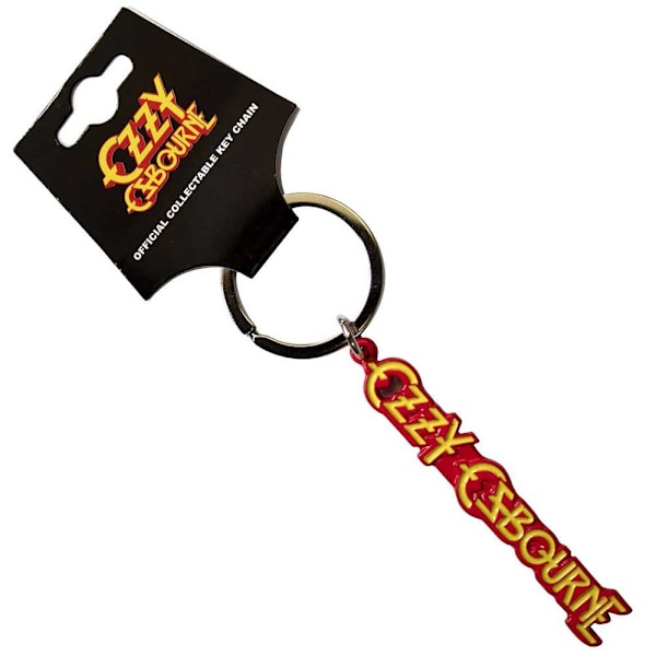 Ozzy Osbourne Logo Nyckelring One Size Röd/Gul Red/Yellow One Size
