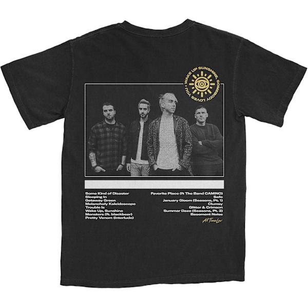 All Time Low Unisex Vuxen Wake Up Sunshine Spårlista Bomull T- Black S