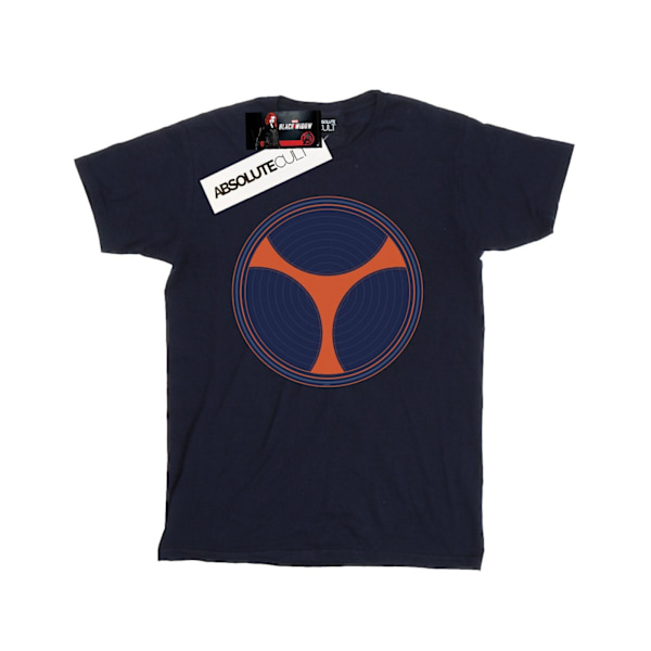 Marvel Girls Black Widow Film Taskmaster Distressed Shield Bomull T-shirt Navy Blue 5-6 Years