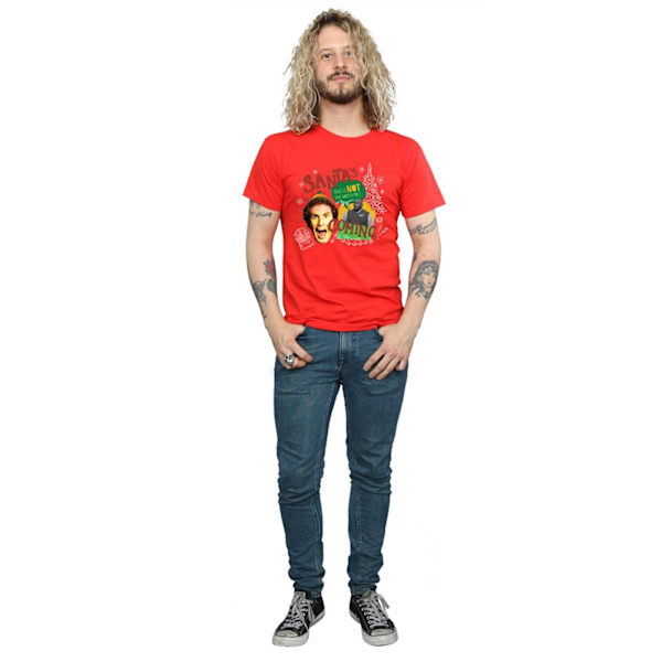 Elf Herr North Pole T-shirt L Röd Red L