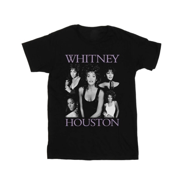 Whitney Houston Boys Multiple Pose T-Shirt 12-13 år Svart Black 12-13 Years