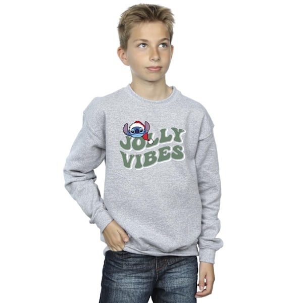 Disney Boys Lilo & Stitch Jolly Chilling Vibes Sweatshirt 3-4 år Sports Grey 3-4 Years