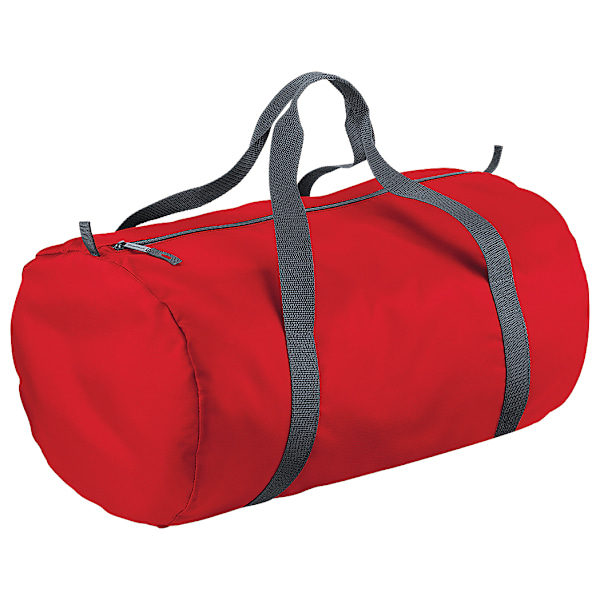 BagBase Packaway Barrel Bag / Duffel Vattentålig Resväska Classic red One Size