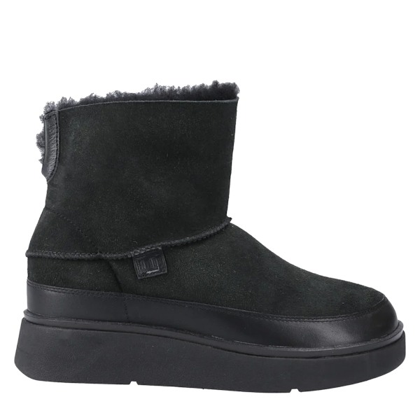 FitFlop Dam/Dam Gen-FF Mini Läder Ankelstövlar 7 UK Alla All Black 7 UK
