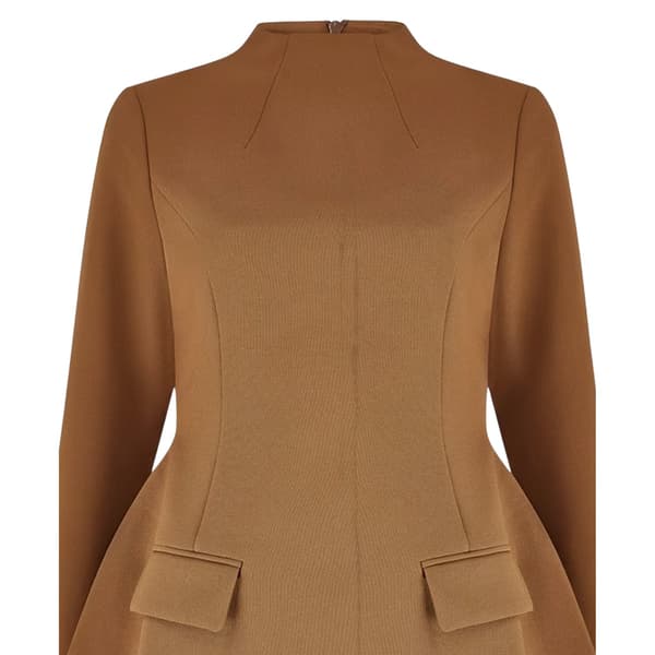 Odd Muse Dam/Kvinnor Utsvängd Långärmad Miniklänning XXS Oliv Olive XXS