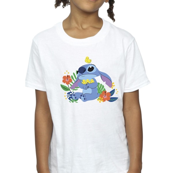 Disney Girls Lilo & Stitch Birds Bomull T-shirt 12-13 År Vit White 12-13 Years