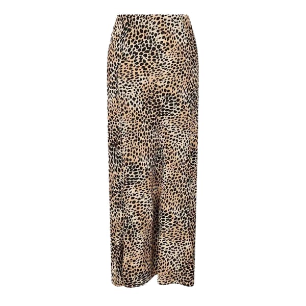Nobody´s Child Dam Mila Leopardmönstrad Maxikjol i Linne Leopard 10 UK