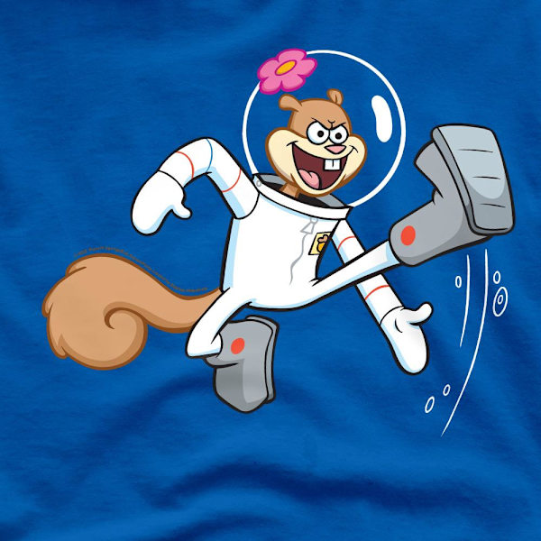 SvampBob Fyrkant Herr Karate Sandy Cheeks T-shirt 4XL Kunglig Royal Blue 4XL