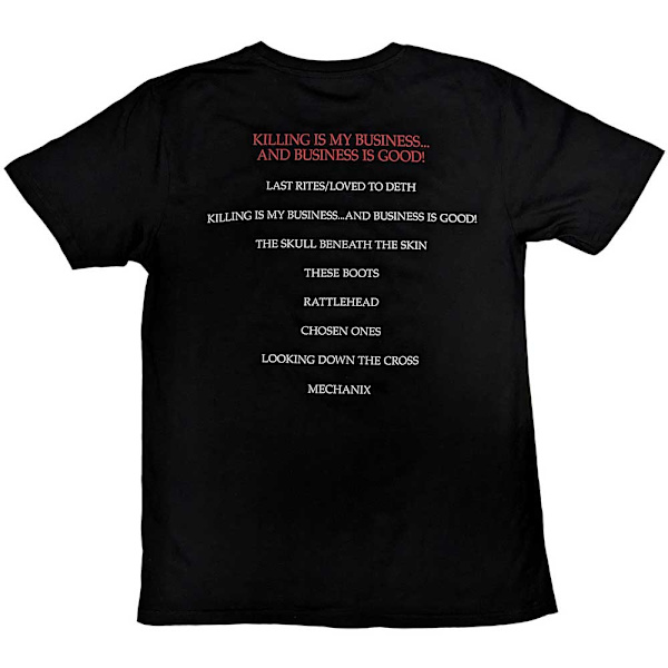 Megadeth Unisex Adult Killing Biz Back Print T-Shirt S Svart Black S