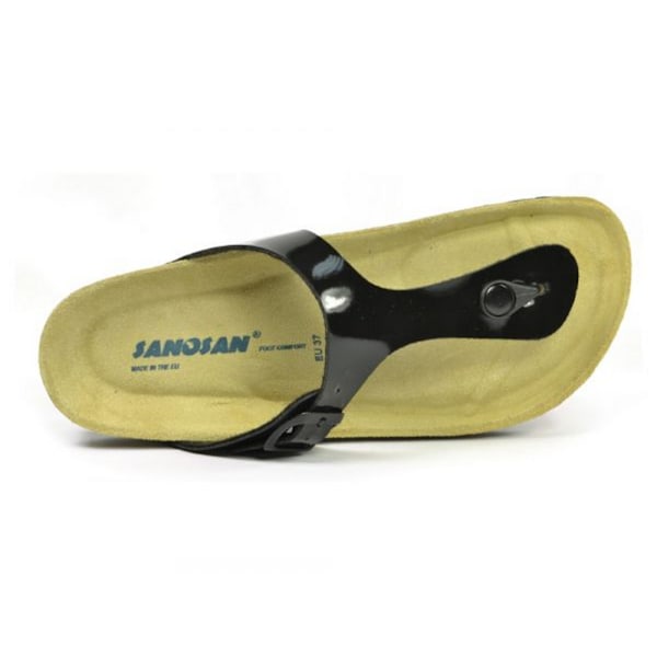 Sanosan Dam/Dam Geneve Lacklädersandaler 5 UK Bla Black/Brown 5 UK