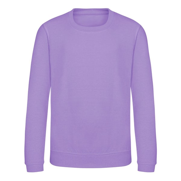 AWDis Just Hoods Barn/Kids Enfärgad Sweatshirt med Rund Hals 5-6 Digital Lavender 5-6 Years