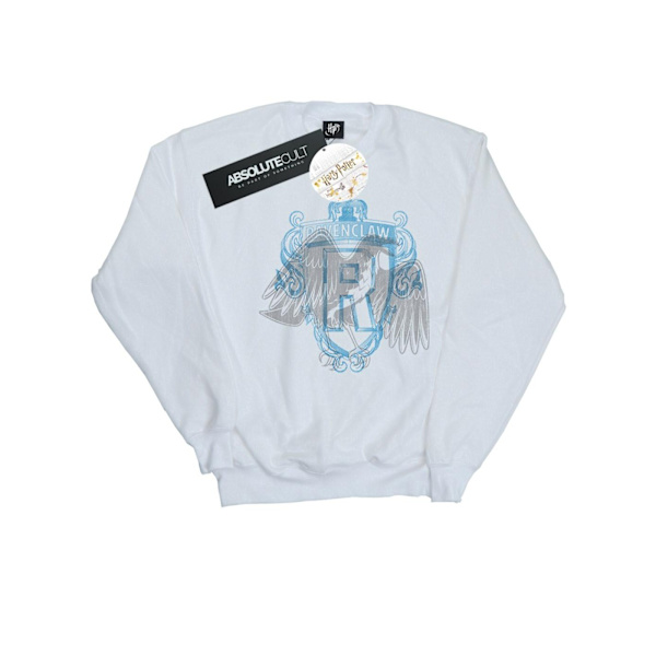 Harry Potter Herr Ravenclaw Raven Crest Sweatshirt M Vit White M