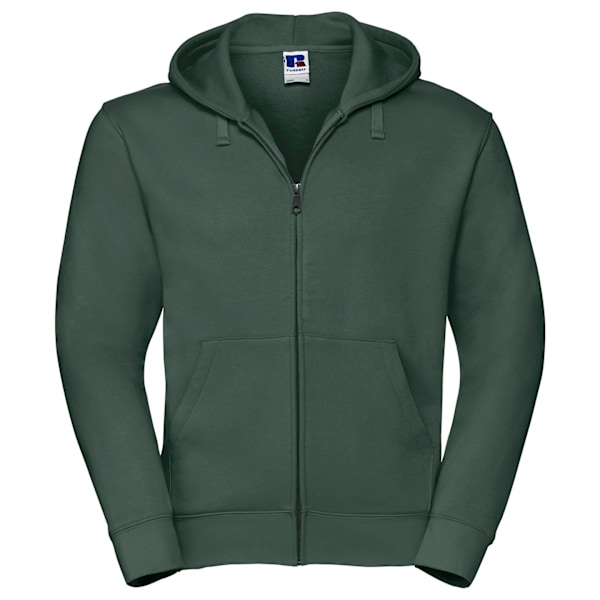 Russell Herr Authentic Full Zip Hoodie XXL Flaskegrøn Bottle Green XXL