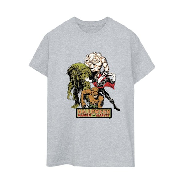 Marvel Dam/Kvinnor Halloween Monsters Bomull Boyfriend T-Shir Sports Grey S