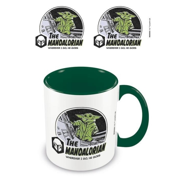 Star Wars: The Mandalorian Wherever I Go He Goes Mug One Size G Green/White One Size