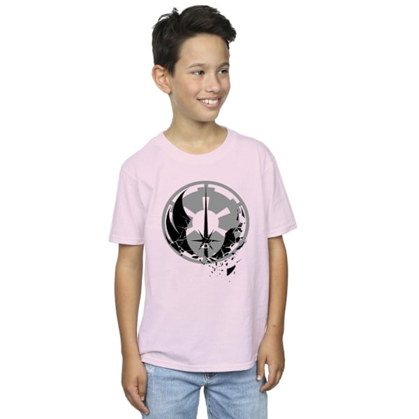 Star Wars Boys Obi-Wan Kenobi Fractured Logos T-Shirt 3-4 år Baby Pink 3-4 Years