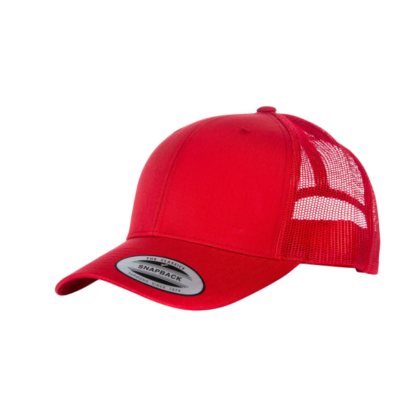 Yupoong Flexfit Retro Snapback Trucker Cap (paket med 2) One Size Red/Red One Size