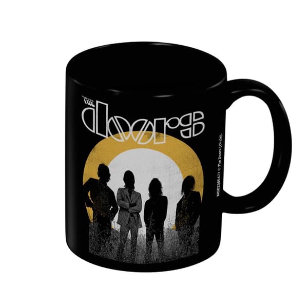 The Doors Logo Circle Mugg En Storlek Svart Black One Size