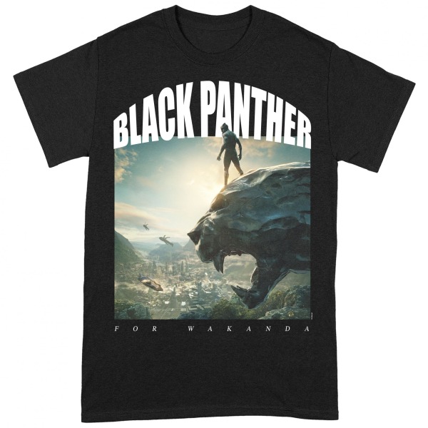 Black Panther Unisex Vuxen För Wakanda T-Shirt XXL Svart Black XXL