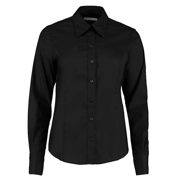 Kustom Kit Dam/Dam Premium Oxford Skräddarsydd Långärmad S Black 20 UK