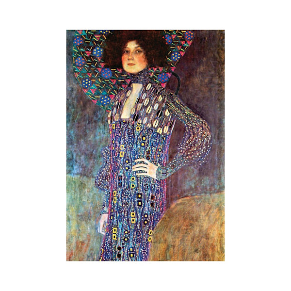 Gustav Klimt Emily Fidge Porträtt Tryck 40cm x 30cm Flerfärgad Multicoloured 40cm x 30cm