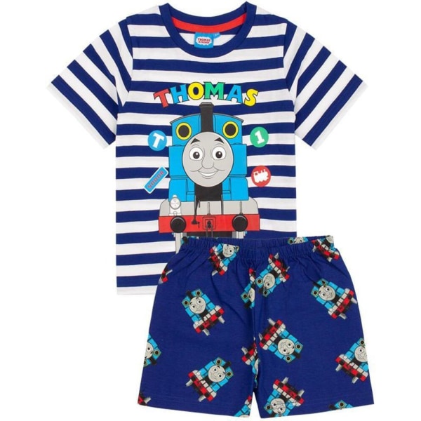 Thomas & Friends Boys All-Over Print Kort Pyjamas Set 4-5 år Navy 4-5 Years