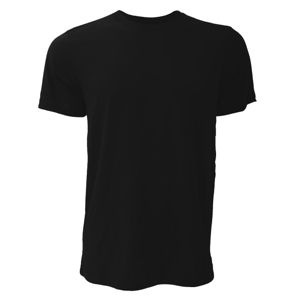 Canvas unisex jersey T-shirt med rund hals / kortärmad herr T-Sh Black S