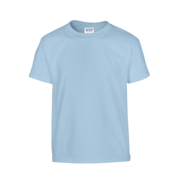 Gildan Barn/Barn Plain Bomull T-shirt 12-13 År Ljusblå Light Blue 12-13 Years