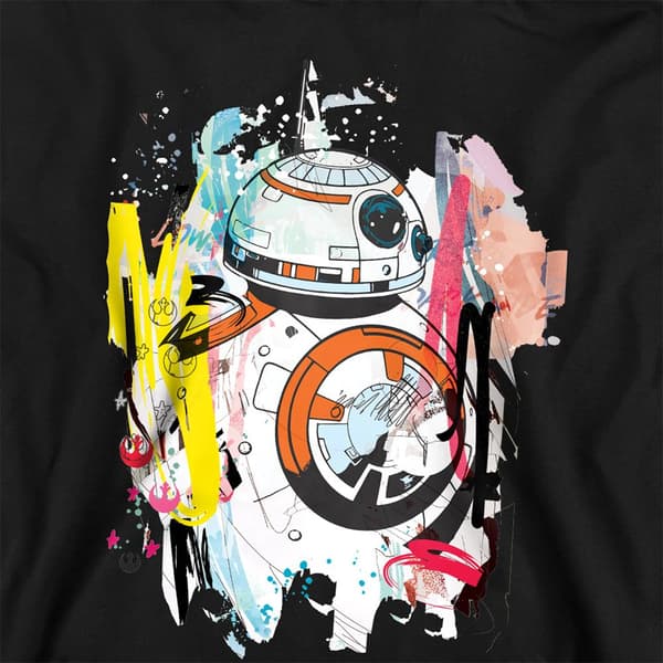 Star Wars Barn/Kids BB8 Abstract Pullover Hoodie 9-11 år Athletic Heather 9-11 Years