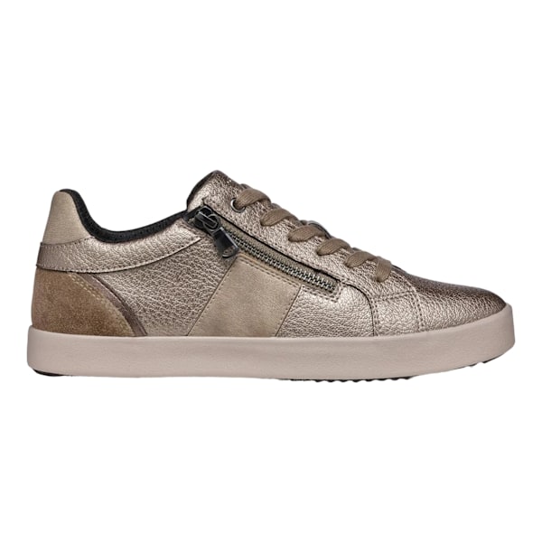 Geox Blomiee Mockaskinn Sneakers för Kvinnor 5 UK Taupe Taupe 5 UK