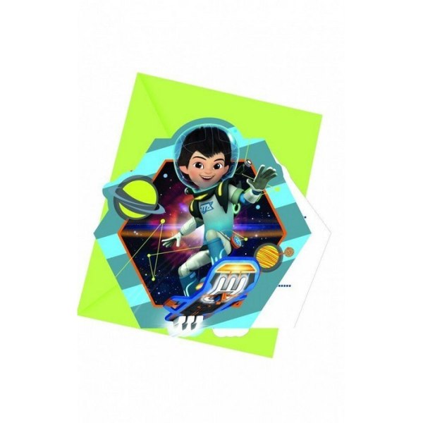 Miles From Tomorrowland Space Invitations (paket med 6) One Size Multicoloured One Size