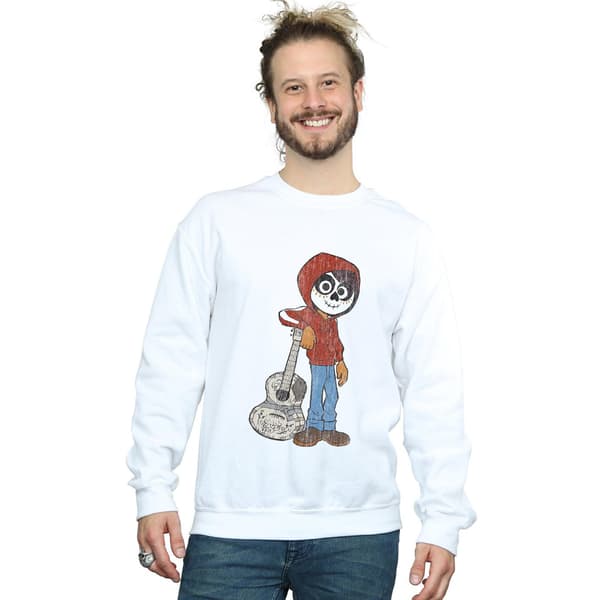 Disney Herr Coco Miguel Med Gitarr Sweatshirt 3XL Vit White 3XL