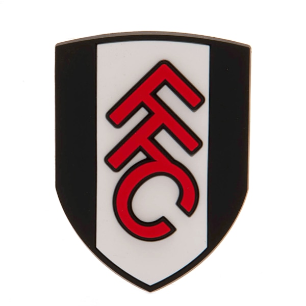 Fulham FC 3D Kylskåpsmagnet En Storlek Svart/Vit Black/White One Size